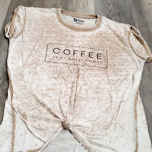 TBar Tee Shirt "Coffee Is My Spirit Animal" - Picture 3 of 3